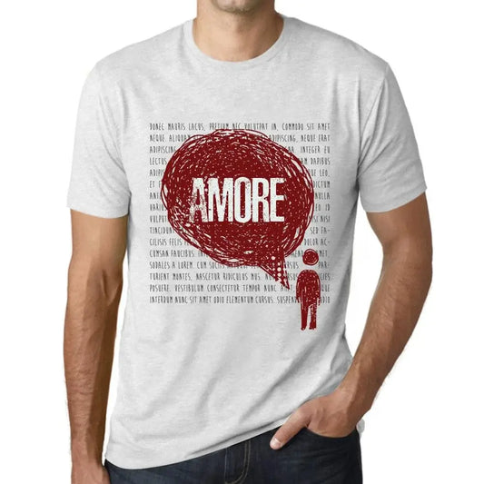 Men's Graphic T-Shirt Thoughts Amore Eco-Friendly Limited Edition Short Sleeve Tee-Shirt Vintage Birthday Gift Novelty