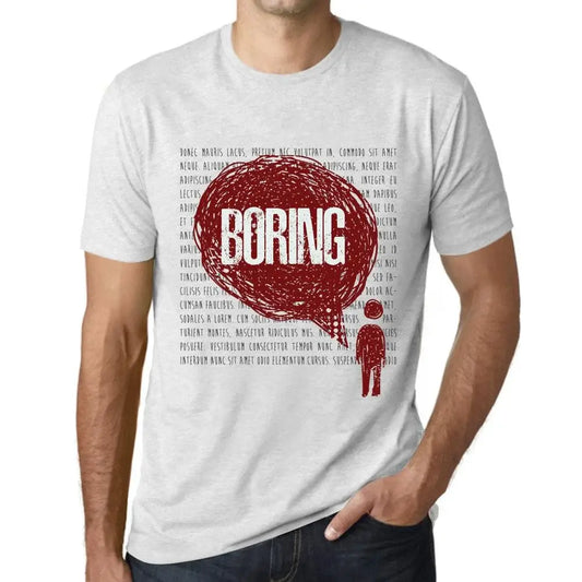 Men's Graphic T-Shirt Thoughts Boring Eco-Friendly Limited Edition Short Sleeve Tee-Shirt Vintage Birthday Gift Novelty