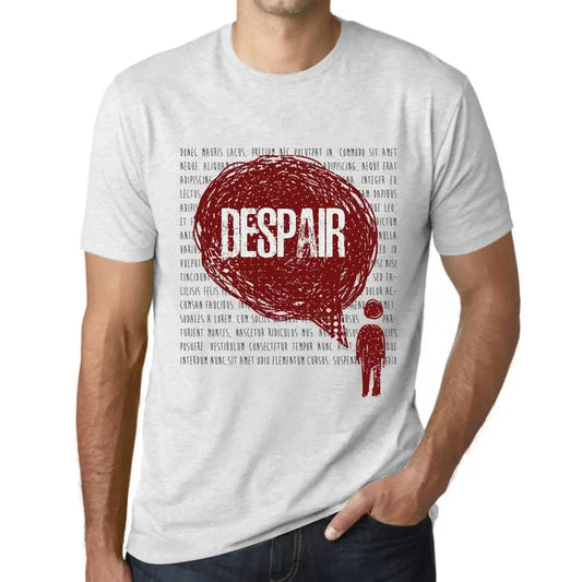 Men's Graphic T-Shirt Thoughts Despair Eco-Friendly Limited Edition Short Sleeve Tee-Shirt Vintage Birthday Gift Novelty