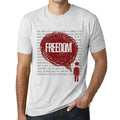 Men's Graphic T-Shirt Thoughts Freedom Eco-Friendly Limited Edition Short Sleeve Tee-Shirt Vintage Birthday Gift Novelty