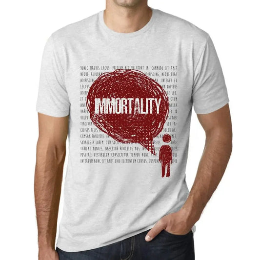 Men's Graphic T-Shirt Thoughts Immortality Eco-Friendly Limited Edition Short Sleeve Tee-Shirt Vintage Birthday Gift Novelty