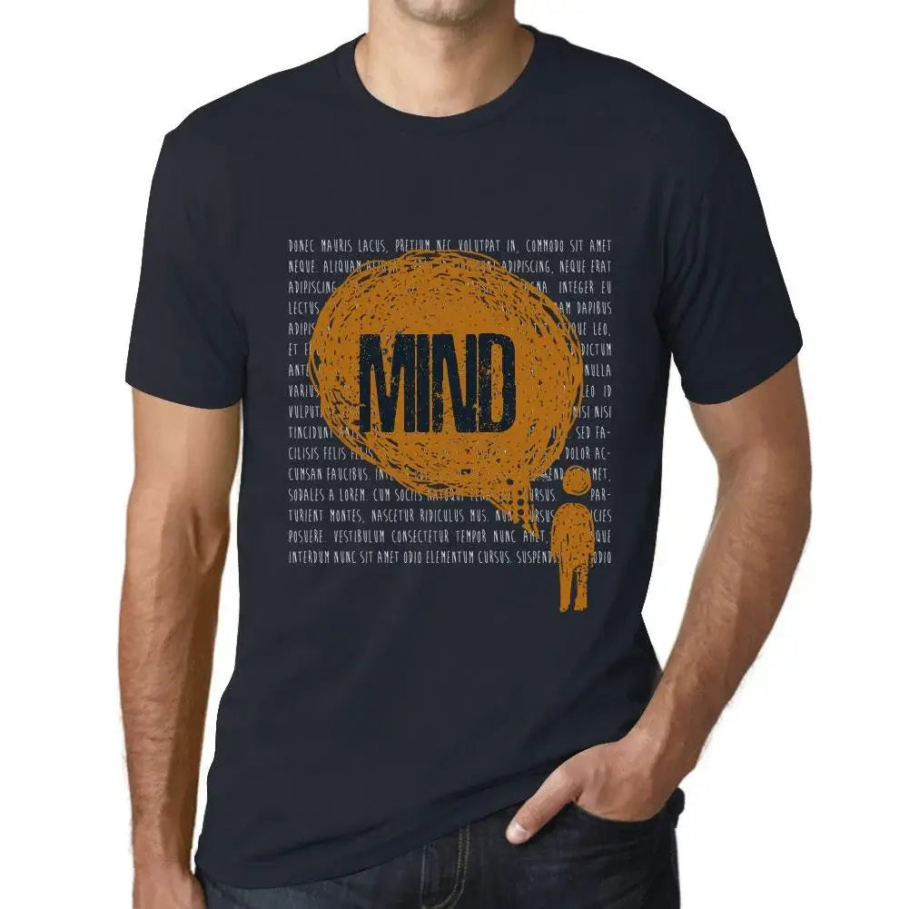 Men's Graphic T-Shirt Thoughts Mind Eco-Friendly Limited Edition Short Sleeve Tee-Shirt Vintage Birthday Gift Novelty