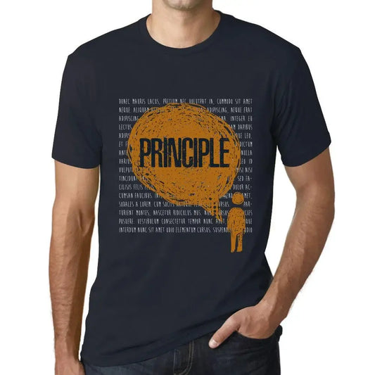 Men's Graphic T-Shirt Thoughts Principle Eco-Friendly Limited Edition Short Sleeve Tee-Shirt Vintage Birthday Gift Novelty