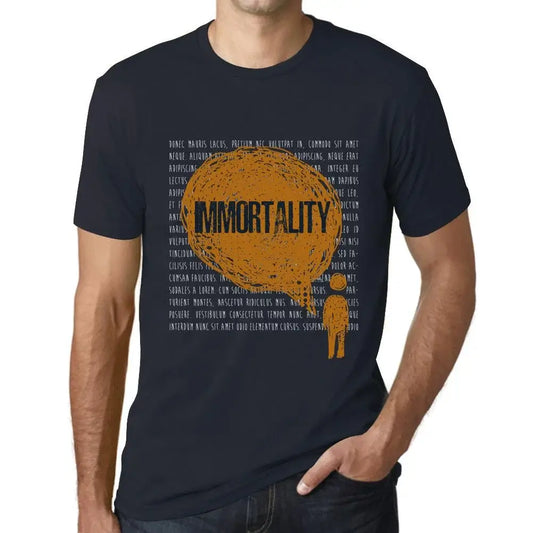Men's Graphic T-Shirt Thoughts Immortality Eco-Friendly Limited Edition Short Sleeve Tee-Shirt Vintage Birthday Gift Novelty