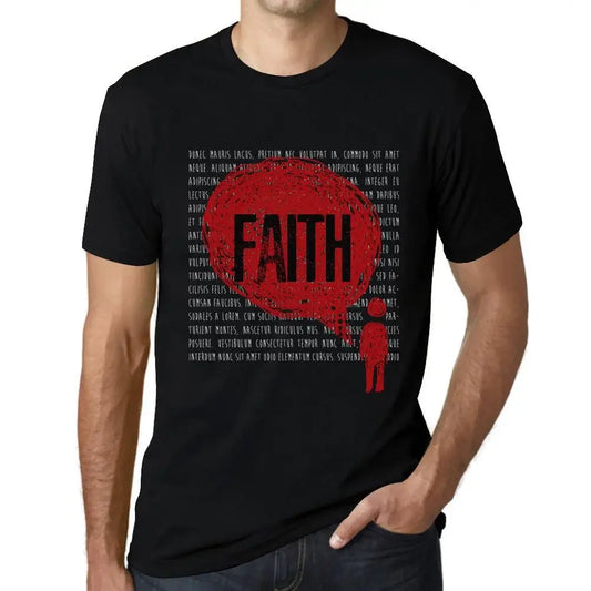 Men's Graphic T-Shirt Thoughts Faith Eco-Friendly Limited Edition Short Sleeve Tee-Shirt Vintage Birthday Gift Novelty