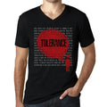 Men's Graphic T-Shirt V Neck Thoughts Tolerance Eco-Friendly Limited Edition Short Sleeve Tee-Shirt Vintage Birthday Gift Novelty