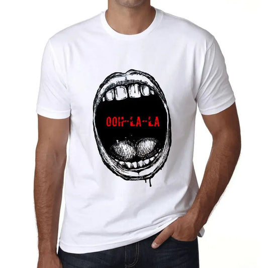 Men's Graphic T-Shirt Mouth Expressions Ooh-La-La Eco-Friendly Limited Edition Short Sleeve Tee-Shirt Vintage Birthday Gift Novelty