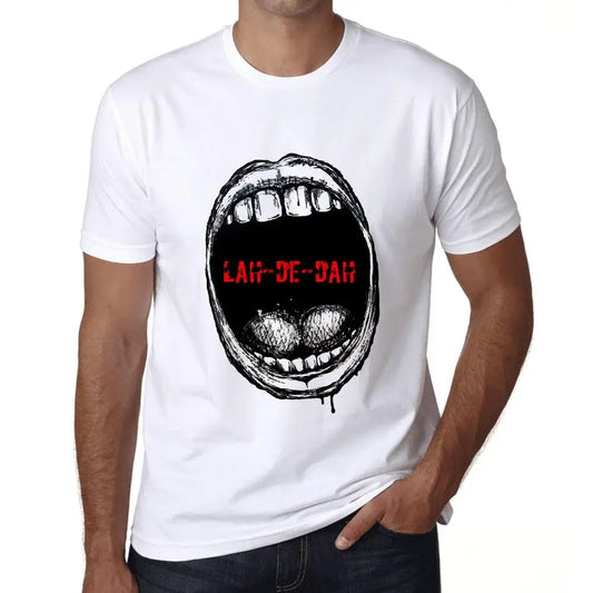 Men's Graphic T-Shirt Mouth Expressions Lah-De-Dah Eco-Friendly Limited Edition Short Sleeve Tee-Shirt Vintage Birthday Gift Novelty