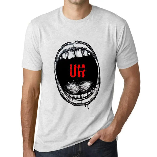 Men's Graphic T-Shirt Mouth Expressions Uh Eco-Friendly Limited Edition Short Sleeve Tee-Shirt Vintage Birthday Gift Novelty