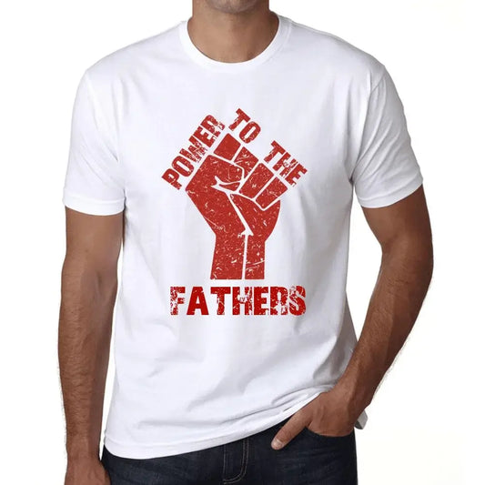 Men's Graphic T-Shirt Power To The Fathers Limited Edition Short Sleeve Tee-Shirt Vintage Birthday Gift Novelty