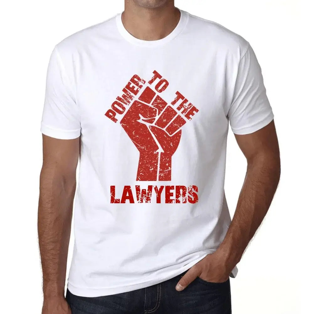 Men's Graphic T-Shirt Power To The Lawyers Limited Edition Short Sleeve Tee-Shirt Vintage Birthday Gift Novelty