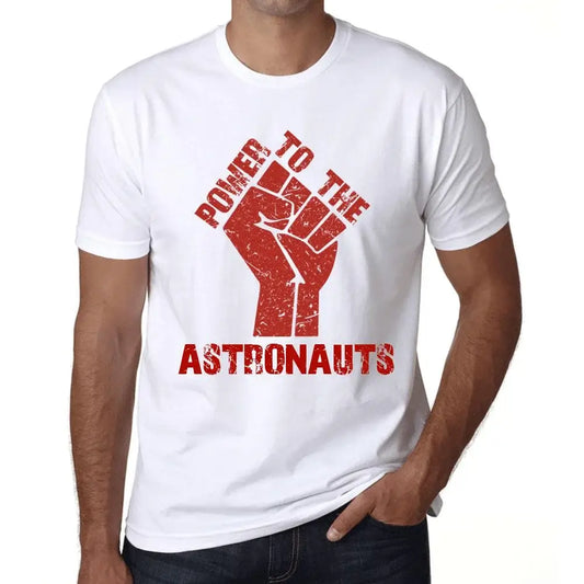 Men's Graphic T-Shirt Power To The Astronauts Limited Edition Short Sleeve Tee-Shirt Vintage Birthday Gift Novelty
