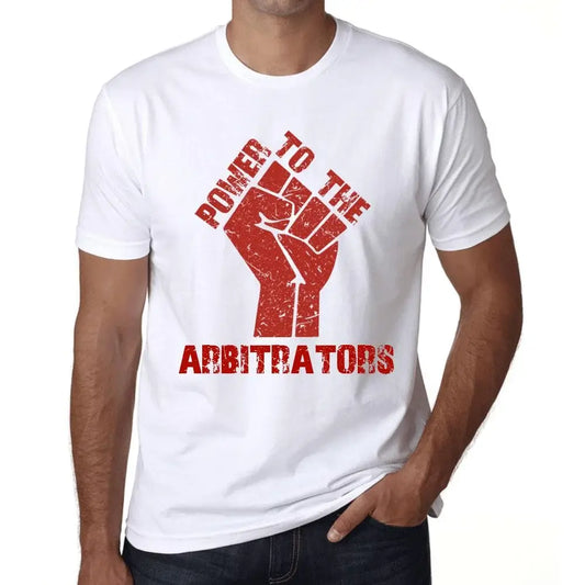 Men's Graphic T-Shirt Power To The Arbitrators Limited Edition Short Sleeve Tee-Shirt Vintage Birthday Gift Novelty