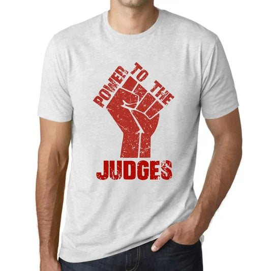 Men's Graphic T-Shirt Power To The Judges Limited Edition Short Sleeve Tee-Shirt Vintage Birthday Gift Novelty