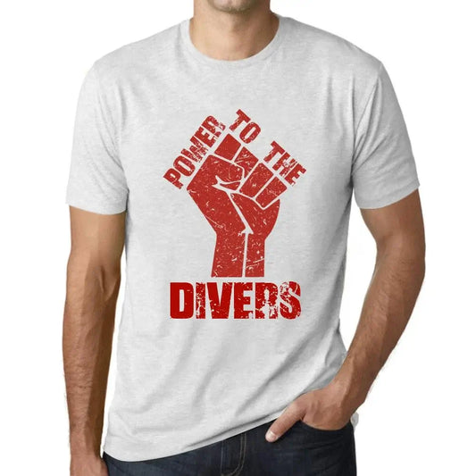 Men's Graphic T-Shirt Power To The Divers Limited Edition Short Sleeve Tee-Shirt Vintage Birthday Gift Novelty