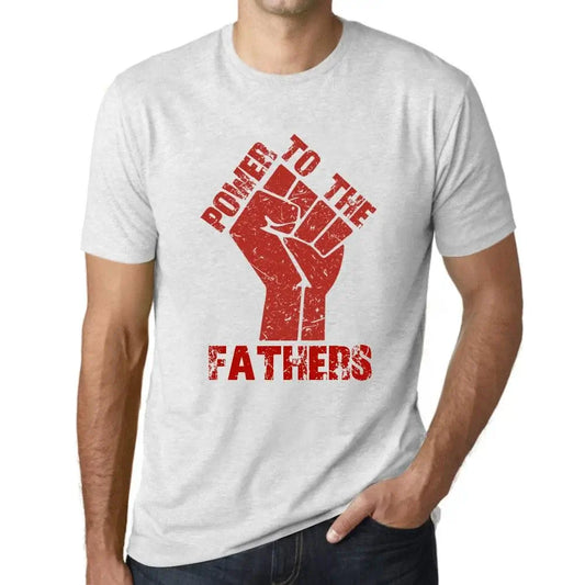 Men's Graphic T-Shirt Power To The Fathers Limited Edition Short Sleeve Tee-Shirt Vintage Birthday Gift Novelty