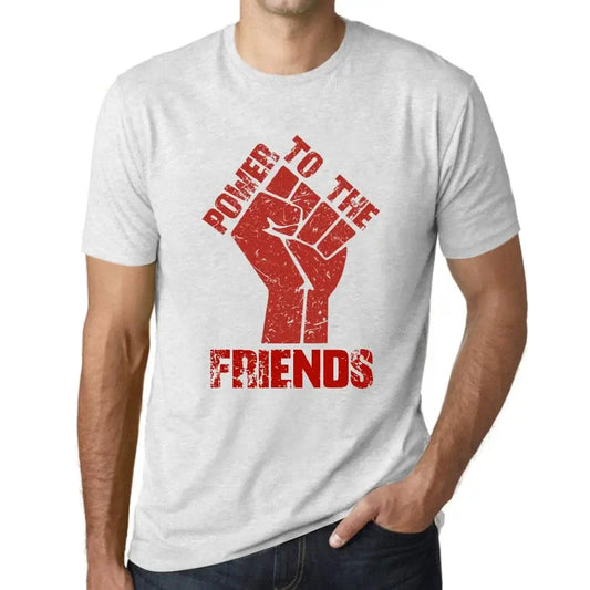 Men's Graphic T-Shirt Power To The Friends Limited Edition Short Sleeve Tee-Shirt Vintage Birthday Gift Novelty