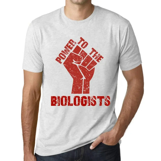 Men's Graphic T-Shirt Power To The Biologists Eco-Friendly Limited Edition Short Sleeve Tee-Shirt Vintage Birthday Gift Novelty