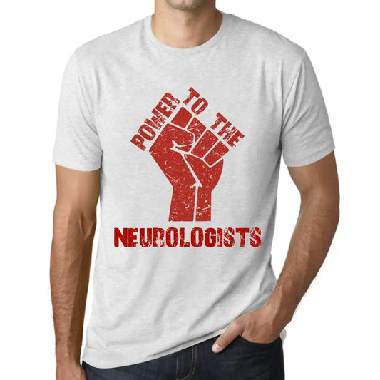 Men's Graphic T-Shirt Power To The Neurologists Limited Edition Short Sleeve Tee-Shirt Vintage Birthday Gift Novelty
