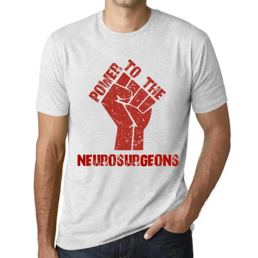Men's Graphic T-Shirt Power To The Neurosurgeons Eco-Friendly Limited Edition Short Sleeve Tee-Shirt Vintage Birthday Gift Novelty