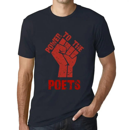 Men's Graphic T-Shirt Power To The Poets Limited Edition Short Sleeve Tee-Shirt Vintage Birthday Gift Novelty