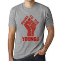 Men's Graphic T-Shirt Power To The Youngs Limited Edition Short Sleeve Tee-Shirt Vintage Birthday Gift Novelty