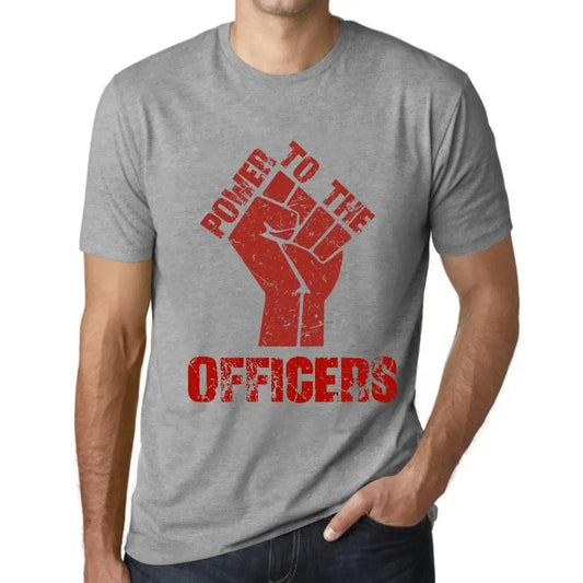 Men's Graphic T-Shirt Power To The Officers Limited Edition Short Sleeve Tee-Shirt Vintage Birthday Gift Novelty