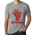 Men's Graphic T-Shirt Power To The Historians Limited Edition Short Sleeve Tee-Shirt Vintage Birthday Gift Novelty