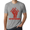 Men's Graphic T-Shirt Power To The Entrepreneurs Limited Edition Short Sleeve Tee-Shirt Vintage Birthday Gift Novelty