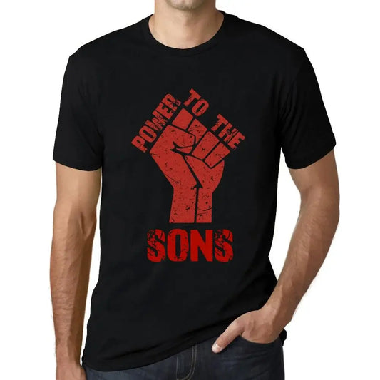 Men's Graphic T-Shirt Power To The Sons Limited Edition Short Sleeve Tee-Shirt Vintage Birthday Gift Novelty