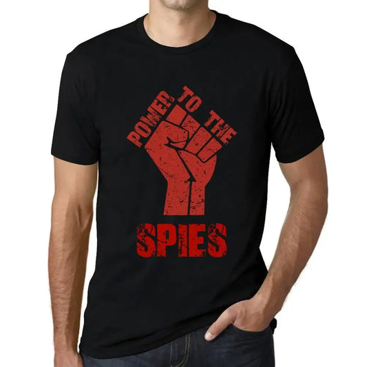 Men's Graphic T-Shirt Power To The Spies Limited Edition Short Sleeve Tee-Shirt Vintage Birthday Gift Novelty