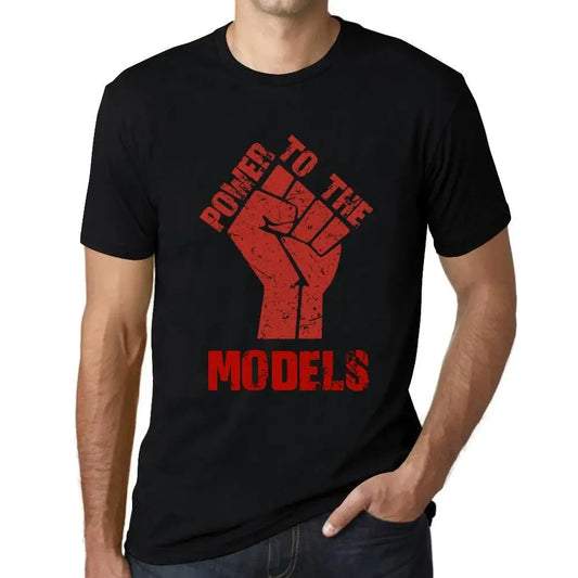 Men's Graphic T-Shirt Power To The Models Limited Edition Short Sleeve Tee-Shirt Vintage Birthday Gift Novelty