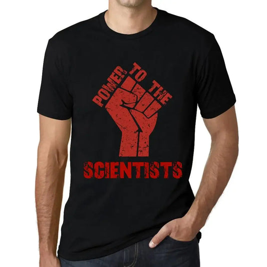 Men's Graphic T-Shirt Power To The Scientists Limited Edition Short Sleeve Tee-Shirt Vintage Birthday Gift Novelty