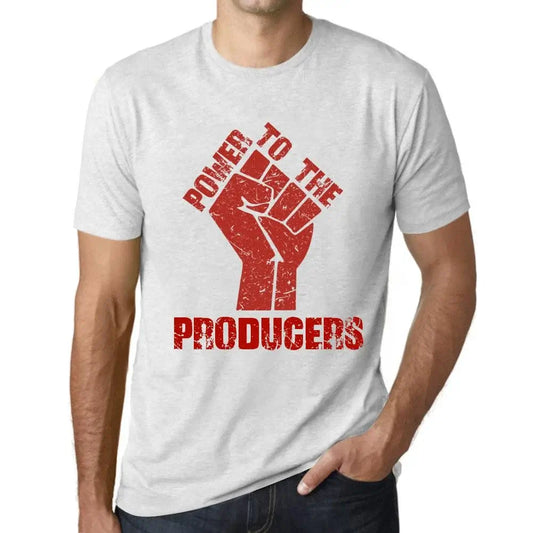 Men's Graphic T-Shirt Power To The Producers Limited Edition Short Sleeve Tee-Shirt Vintage Birthday Gift Novelty