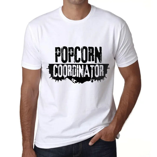 Men's Graphic T-Shirt Popcorn Coordinator Eco-Friendly Limited Edition Short Sleeve Tee-Shirt Vintage Birthday Gift Novelty