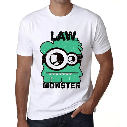 Men's Graphic T-Shirt Law Monster Eco-Friendly Limited Edition Short Sleeve Tee-Shirt Vintage Birthday Gift Novelty