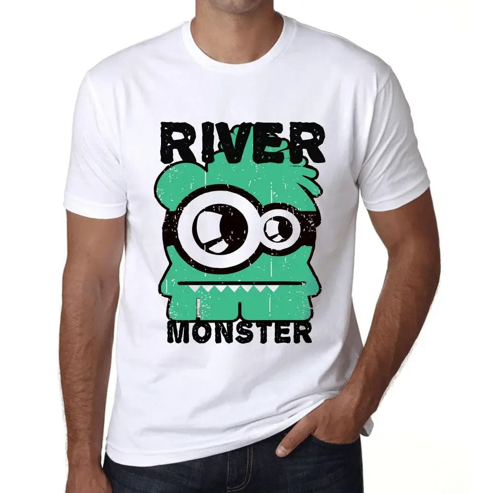 Men's Graphic T-Shirt River Monster Eco-Friendly Limited Edition Short Sleeve Tee-Shirt Vintage Birthday Gift Novelty