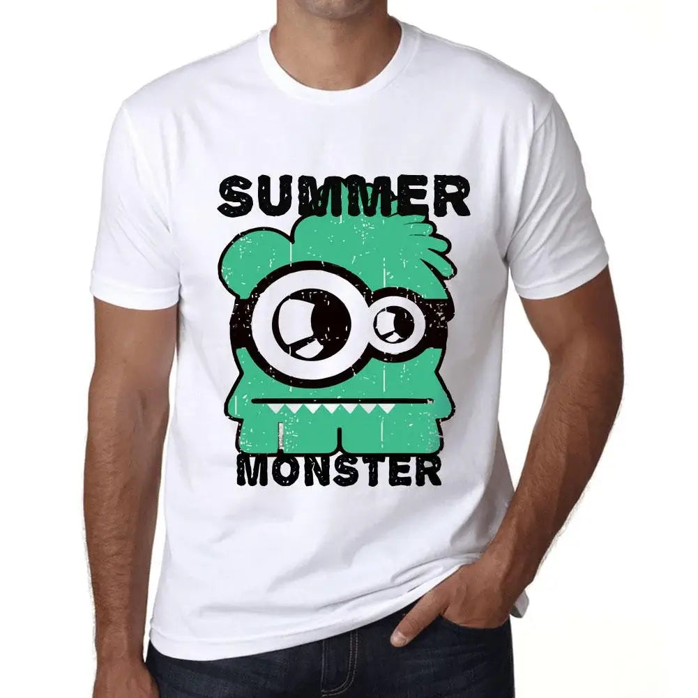 Men's Graphic T-Shirt Summer Monster Eco-Friendly Limited Edition Short Sleeve Tee-Shirt Vintage Birthday Gift Novelty