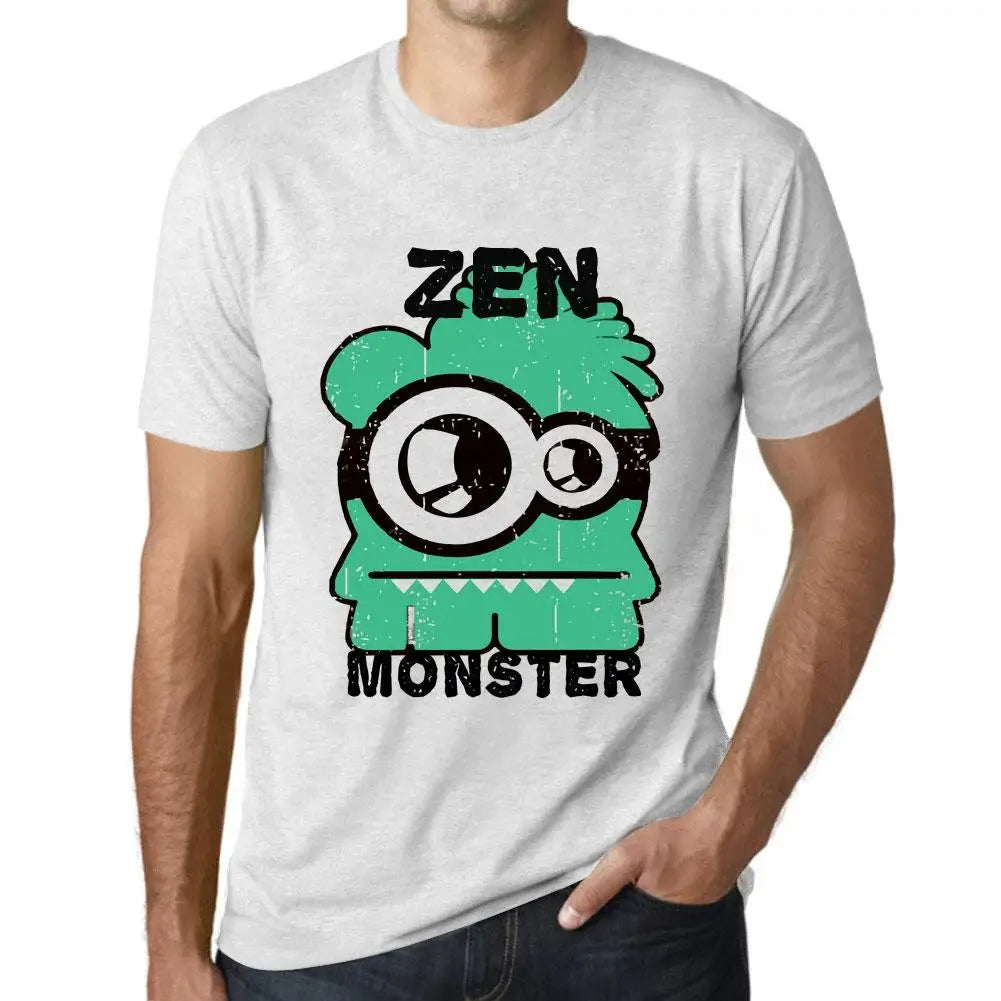 Men's Graphic T-Shirt Zen Monster Eco-Friendly Limited Edition Short Sleeve Tee-Shirt Vintage Birthday Gift Novelty