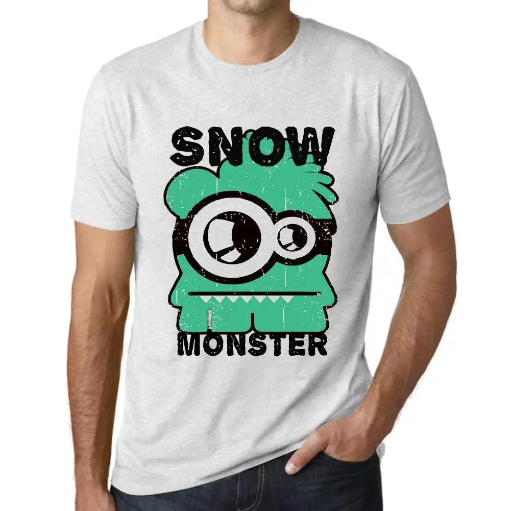Men's Graphic T-Shirt Snow Monster Eco-Friendly Limited Edition Short Sleeve Tee-Shirt Vintage Birthday Gift Novelty