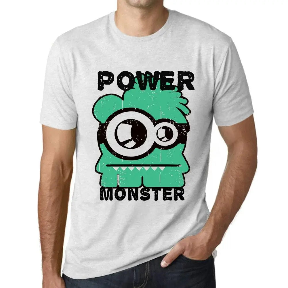 Men's Graphic T-Shirt Power Monster Eco-Friendly Limited Edition Short Sleeve Tee-Shirt Vintage Birthday Gift Novelty