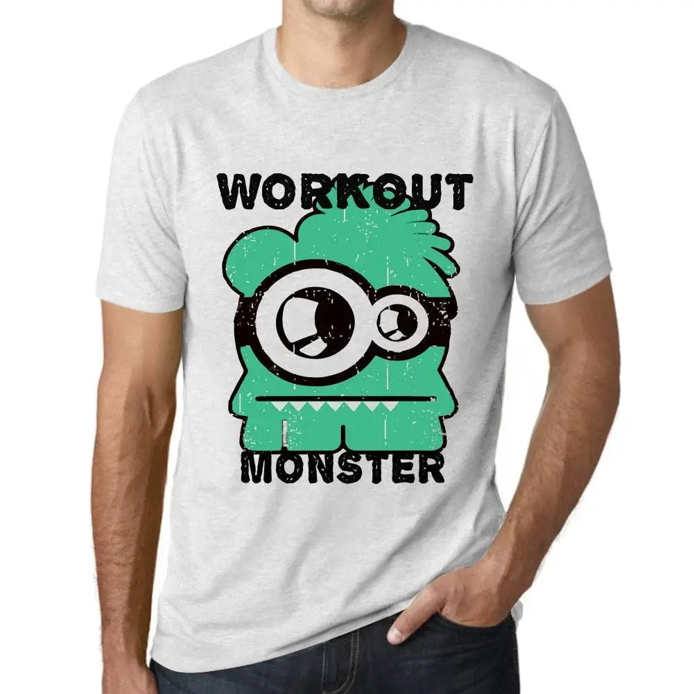 Men's Graphic T-Shirt Workout Monster Eco-Friendly Limited Edition Short Sleeve Tee-Shirt Vintage Birthday Gift Novelty