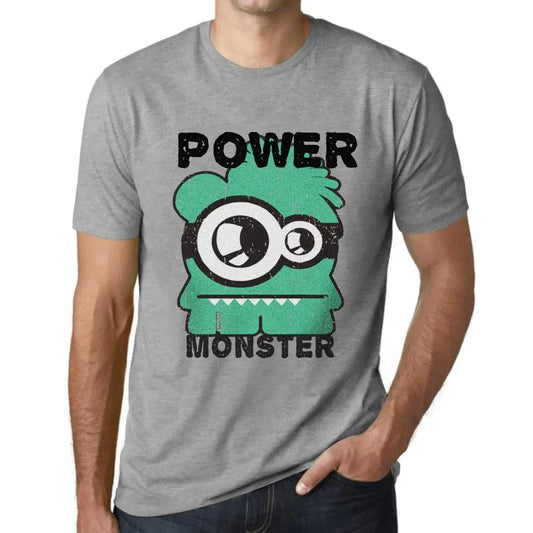 Men's Graphic T-Shirt Power Monster Eco-Friendly Limited Edition Short Sleeve Tee-Shirt Vintage Birthday Gift Novelty