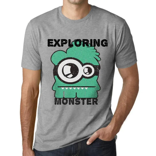 Men's Graphic T-Shirt Exploring Monster Eco-Friendly Limited Edition Short Sleeve Tee-Shirt Vintage Birthday Gift Novelty
