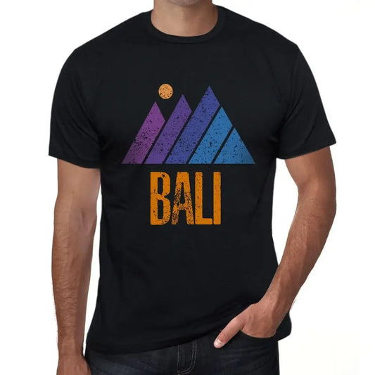 Men's Graphic T-Shirt Mountain Bali Eco-Friendly Limited Edition Short Sleeve Tee-Shirt Vintage Birthday Gift Novelty
