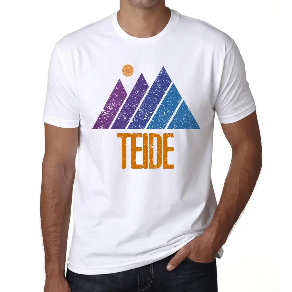 Men's Graphic T-Shirt Mountain Teide Eco-Friendly Limited Edition Short Sleeve Tee-Shirt Vintage Birthday Gift Novelty