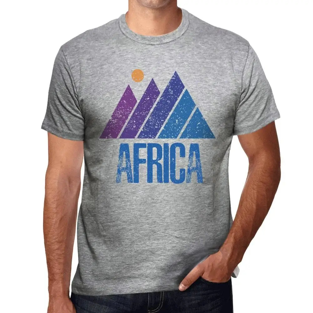 Men's Graphic T-Shirt Mountain Africa Eco-Friendly Limited Edition Short Sleeve Tee-Shirt Vintage Birthday Gift Novelty