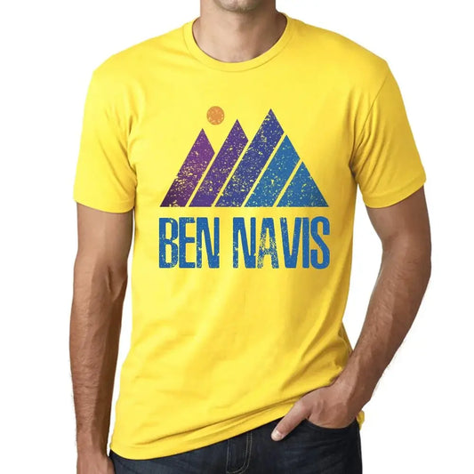 Men's Graphic T-Shirt Mountain Ben Navis Eco-Friendly Limited Edition Short Sleeve Tee-Shirt Vintage Birthday Gift Novelty