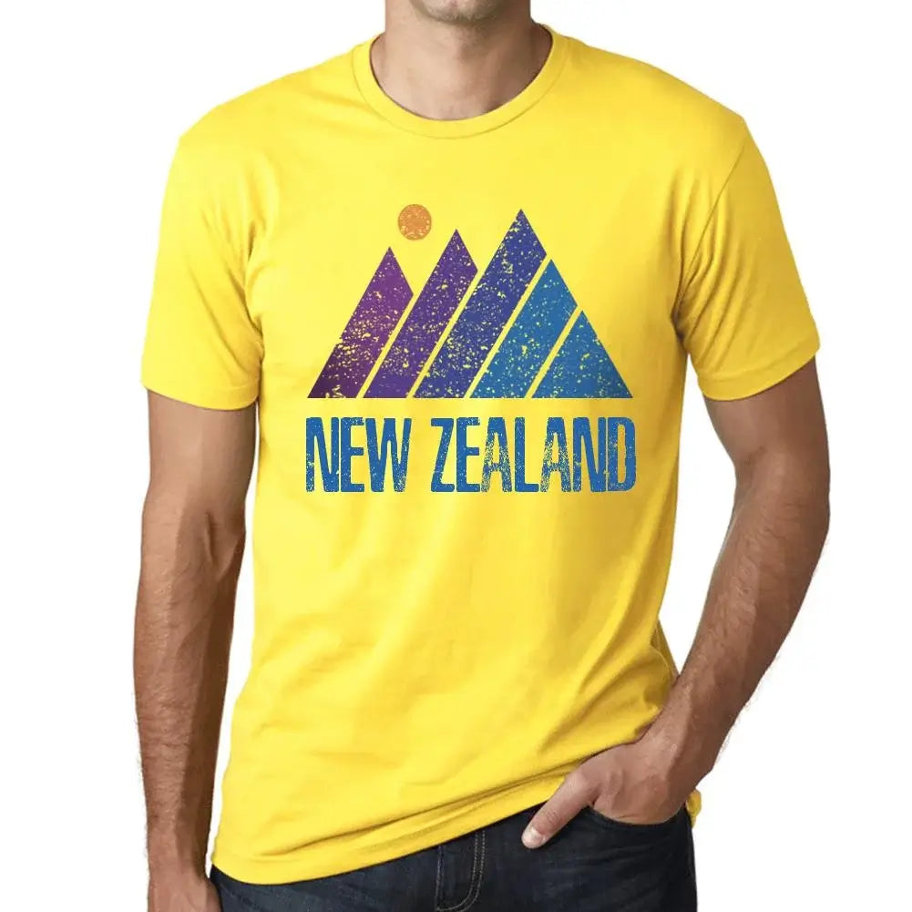 Men's Graphic T-Shirt Mountain New Zealand Eco-Friendly Limited Edition Short Sleeve Tee-Shirt Vintage Birthday Gift Novelty