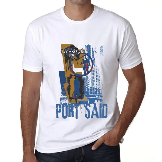 Men's Graphic T-Shirt Port Said Lifestyle Limited Edition Short Sleeve Tee-Shirt Vintage Birthday Gift Novelty